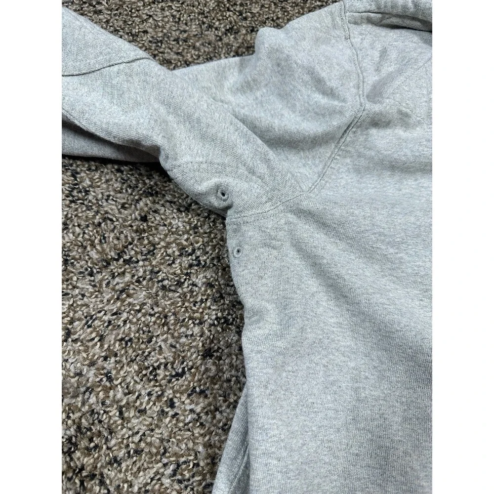 Vintage Polo Ralph Lauren Men's Rugby Gray Long‎ Sleeve Detached Hood Sz Large